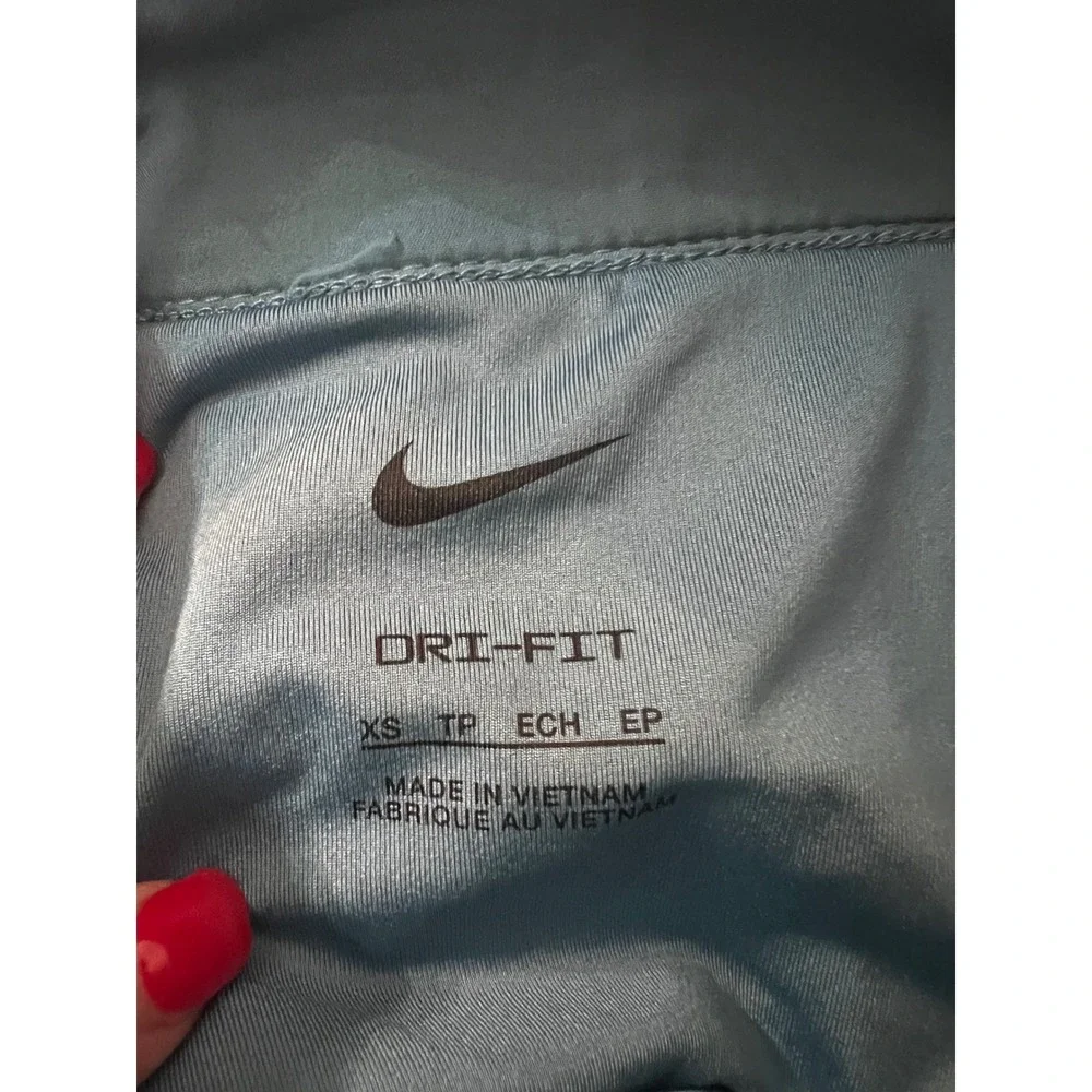 Nike Dri-FIT Women XS Blue Running Shorts Elastic Waist Athletic Gym Workout
